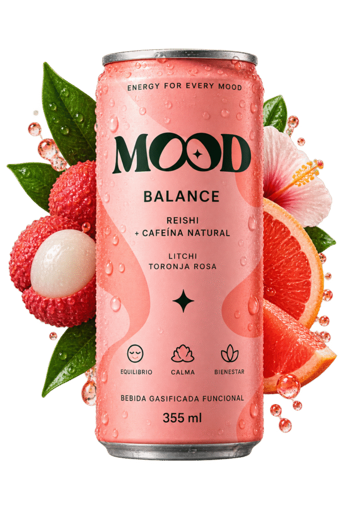 Lata MOOD BALANCE con lichi y toronja rosa