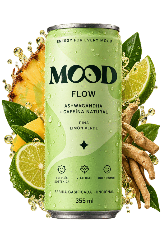Lata MOOD FLOW con piña y limón verde