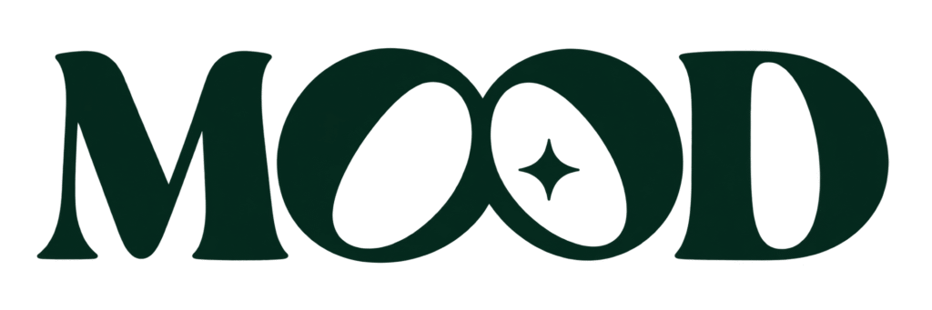 Logotipo de MOOD, bebidas gasificadas con ingredientes funcionales